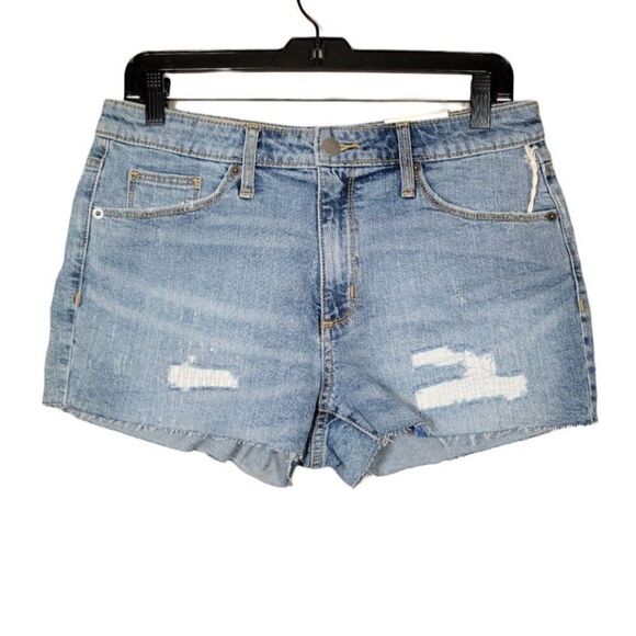 Universal Thread Distressed High-Rise Shortie Shorts Sz 16 - Picture 1 of 9